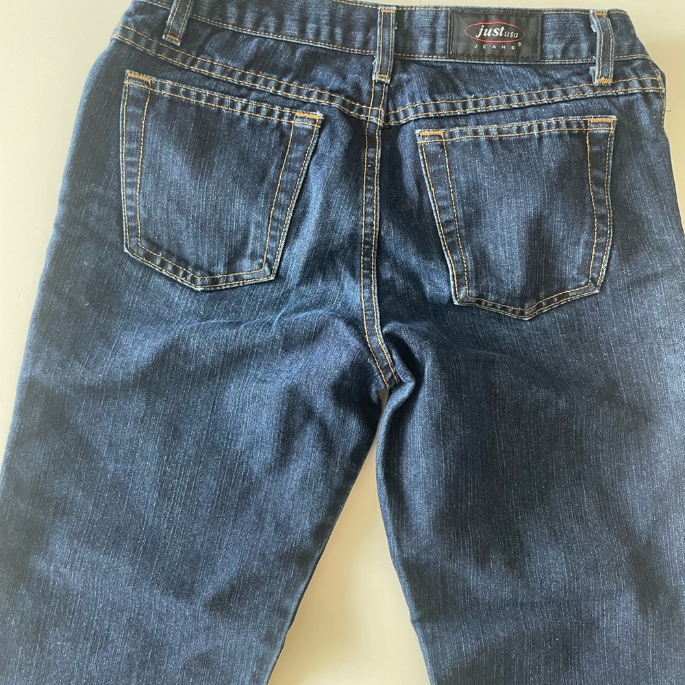Just USA wide bell bottom vintage blue denim